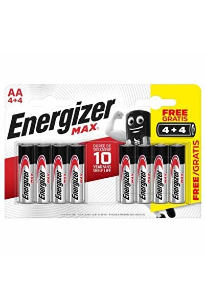 Energizer Max Alkalın Aa Bp8 4+4 Kalem Pil / Aa-lr6