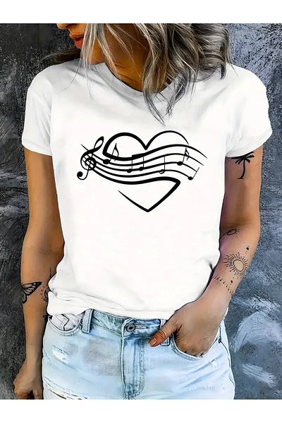 Pink Sky Μπλουζάκι Unisex Oversize Crew Neck Music με στάμπα