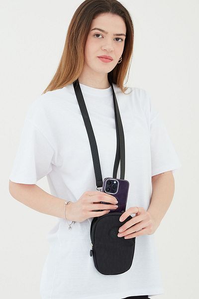 Rosso Collina Rosso Collina Cu fermoar 2 compartimente Curea reglabilă Suport telefon unisex Geantă portofel L:20 E:12 L:5