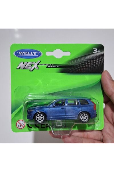 WELLY 1/64 ÖLÇEK WELLY MARKA LİSANSLI VOLVO XC90 MAVİ RENK