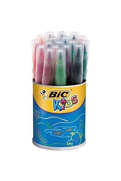 Bic Visaquarelle Brush Tip Felted Paint Pen 18 Colors in a Jar