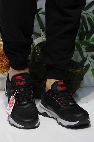 fort Wks 2737 Black Red Men's Comfortable Outdoor Shoes