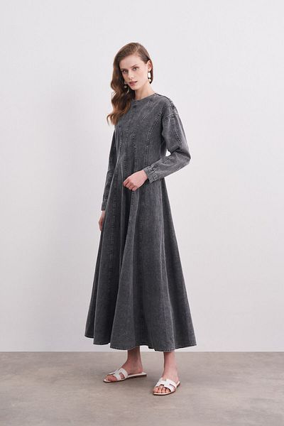 AMITIE Denim Maxi Dress