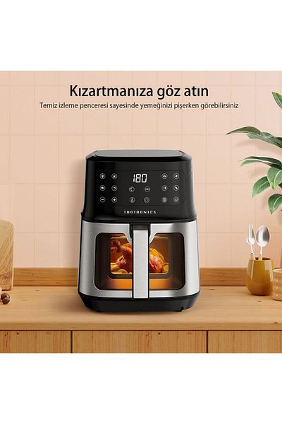 TaoTronics Tt-af011 5 Liter 8 Functions 1200w Touch Panel Oil Free Cooker Air Fryer Deep Fryer