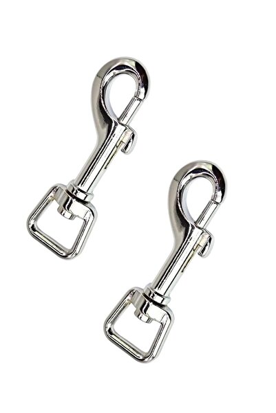 Genel Markalar 2 Adet Gemici Model Fırdöndülü Kancalı Dağcı Anahtarlık - Tasma Kancası - Dağcı Karabina 2 Adet