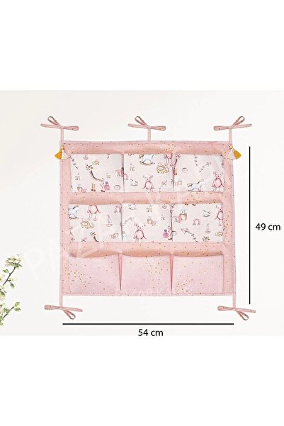 Nisahometeks 9 Cepli Baby Bebek Odası Beşik Kenarı Düzenleyici