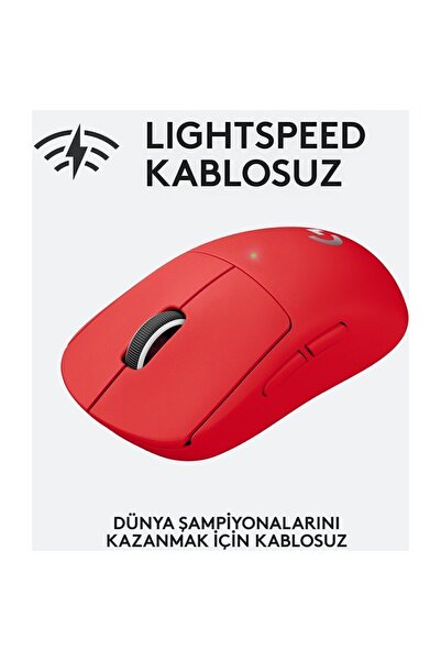 logitech G Pro X Superlight Ultra Light Wireless 25.600 Dpi 400 Ips Mouse - Red