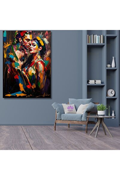 LİLYHOBBYLAND Renkli Baskılı Sayılarla Boyama Hobi Seti (Çerçeveli) 50X70  cm...
