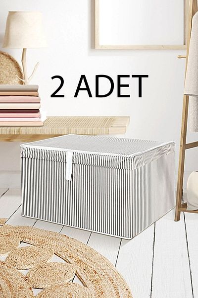 Nisahometeks 2 Pieces Mini Box Storage 40 X 30 X 26 Cm