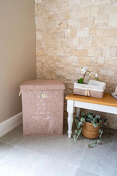Nisahometeks Τσάντα Mega Box πολλαπλών χρήσεων με τσόχα 55x41x30 cm