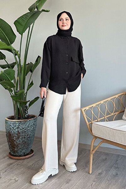 InStyle Black Casual Shirt - Single Pocket