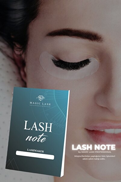 Magic Lash Lash Note Ipek Kirpik Uzmanları Için Müşteri Not Kitabı