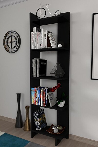 Moonlife Soft Dekoratif Kitaplık Siyah