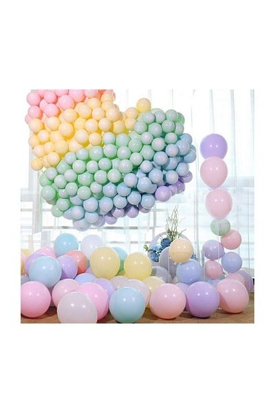 Deniz Party Store 12" Macarons Balloon - 25 Mixed Colors