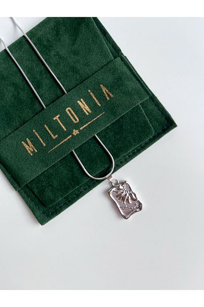 Miltonia Square Steel Necklace - Sunflower Design