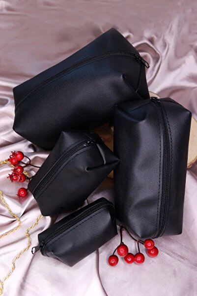 CARNIVAL LAND طقم منظم أسود عملي وسهل الحمل مكون من 4 قطع - حقيبة تخييم للسفر...