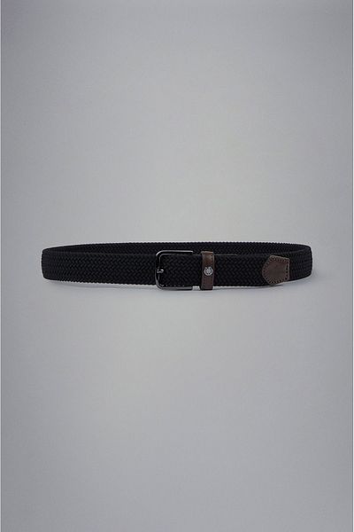 PAUL&SHARK Men's Black Belt - Adjustable Logo, Daily Use, 14316000 -011