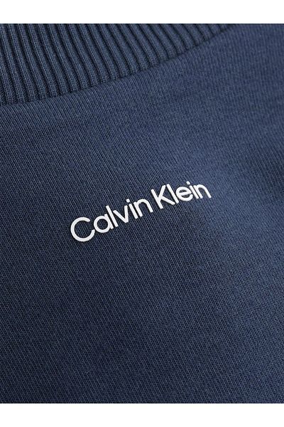 Calvin Klein Comfortable Men's Blue Sweatshirt - Long Sleeve, Brand Logo K10K 112870 -Ppk