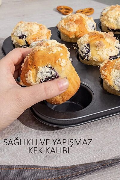 Genel Markalar 12'li Muffin Kalıbı Cupcake Kapsülü Fırın Mini Kek Browni Kek Kabı Yanmaz Yapışmaz