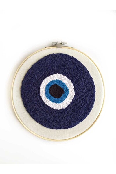 Sewille Design Punch Kasnak Duvar Süsü Nazar Boncuğu