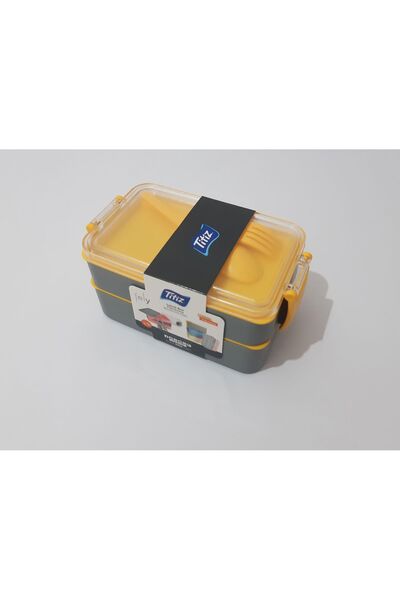 renkli çiçekler Double Layer Food Storage Container Lunch Box Lunch Box For School Office Picnic