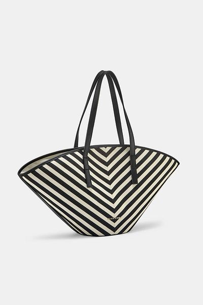 Black Ribbon Τσάντα παραλίας Breeze Striped - Καμβάς