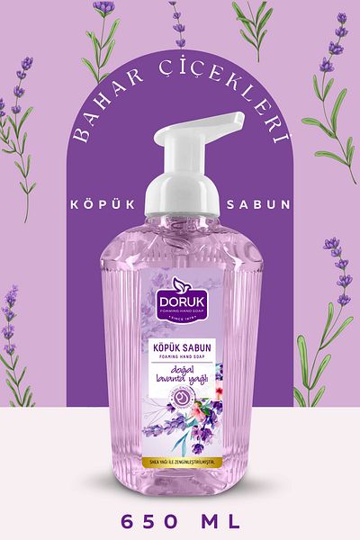 Doruk Foam Soap Natural Lavender Oil 650 ml
