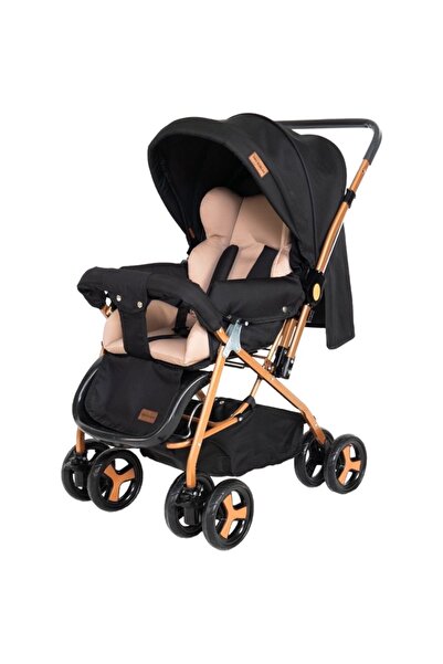 Ünal Two Koalas Keten Siyah Gold Çift Yönlü Bebek Arabası