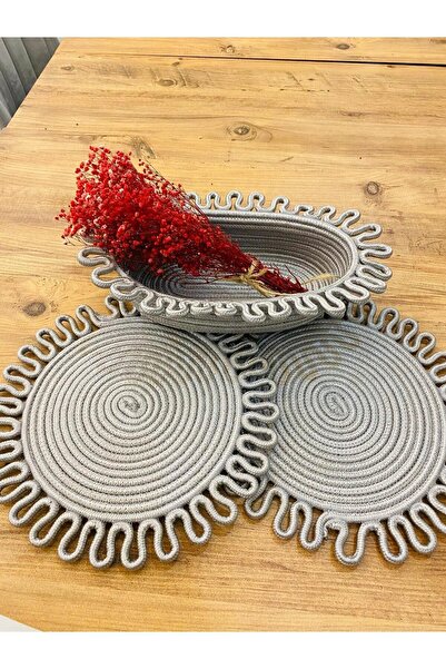 JÜTEX HOME Σετ 3 τεμαχίων από άχυρο από γιούτα American Service Supla και καλάθι