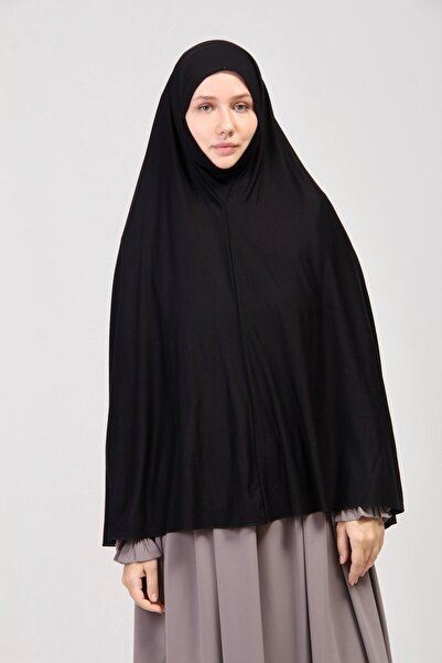 manolyaşal islamic hijab Pratik Eşarp Standart Beden Peçeli 5xl Sufle Siyah