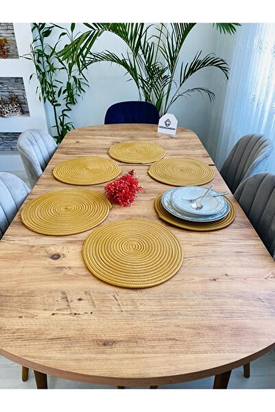 JÜTEX HOME 6 τεμάχια από άχυρο γιούτας American Service Supla