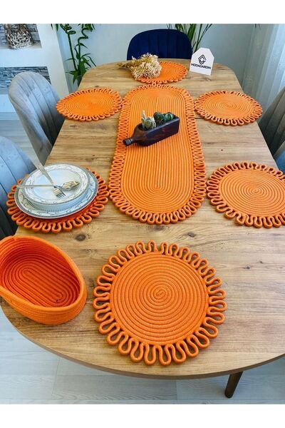 JÜTEX HOME Σετ τραπεζαρίας από άχυρο από γιούτα, διακοσμητικό σετ τραπεζαρίας...