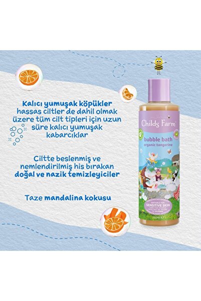 Childs Farm Organik Mandalina Özlü Çocuk Banyo Köpüğü 250 ml