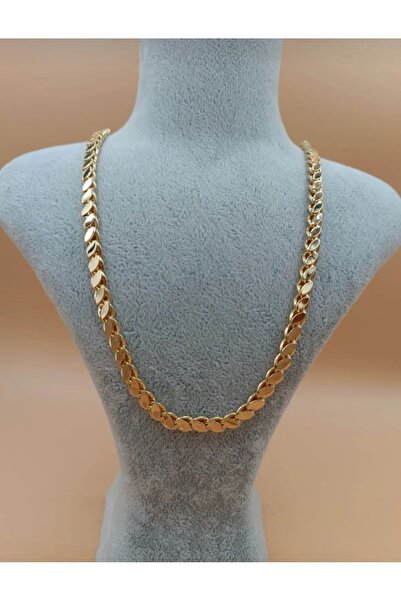 ZD JEWELRY 316 L Çelik Pul Arpa halep zincir Kararmaz 65 cm Gold Zincir Kolye