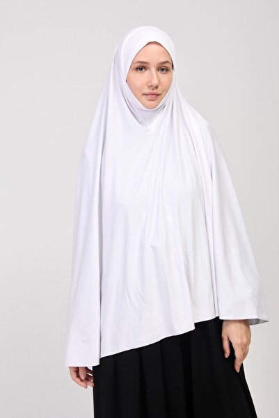 manolyaşal islamic hijab وشاح عملي مقاس قياسي مع حجاب 5xl سوفليه أبيض