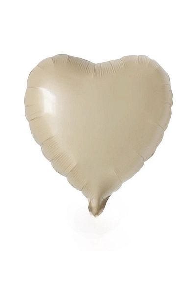 Öztürkpartievi Nude Color Satin Heart Foil Balloon