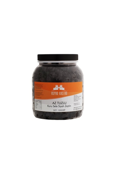 1 Kg Az Tuzlu Kuru Sele Siyah Zeytin