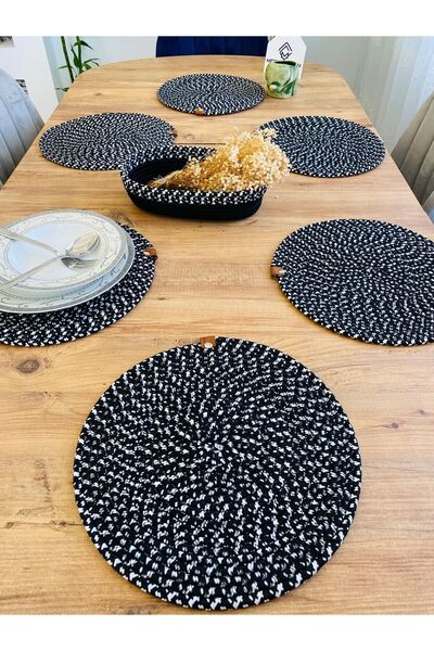 JÜTEX HOME Set de 7 bucăți din răchită din iută americană