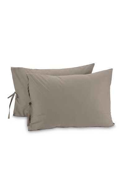 Sabia Organic 100% Cotton 50X70 cm Lace up Pillow Case Set 62 Strings (155 Tc)