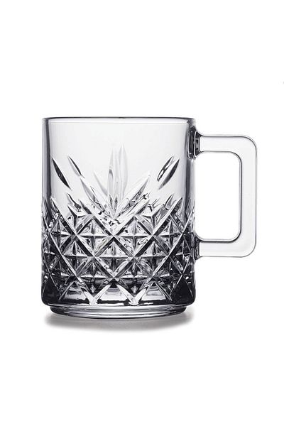 Paşabahçe Timeless Glass Mug 6 Pieces 250cc (Medium Size)