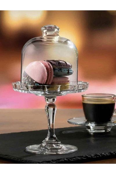 Paşabahçe Midi Patisserie Footed Bell Jar 19.8 Cm