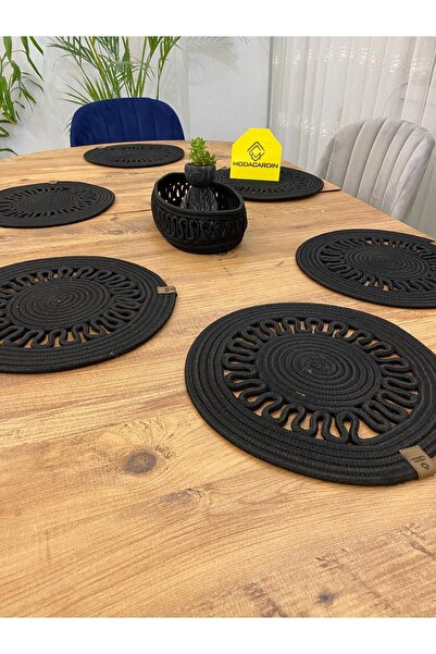 JÜTEX HOME Σετ 7 τεμαχίων από ζατζούρι από άχυρο αμερικανικής υπηρεσίας Supla...