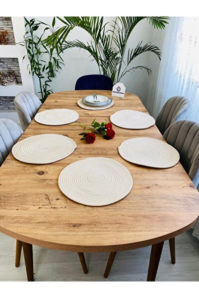 JÜTEX HOME 6 τεμάχια από άχυρο γιούτας American Service Supla