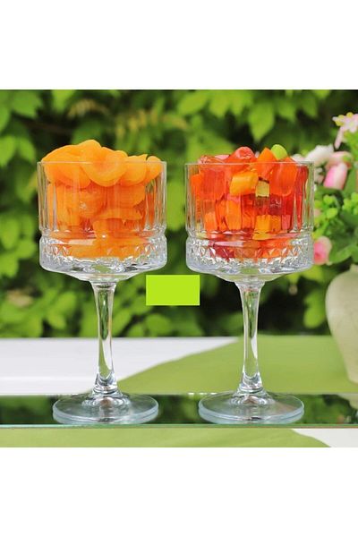 Paşabahçe Elysia footed bowl cocktail glass presentation glass 500 cc 2 pieces
