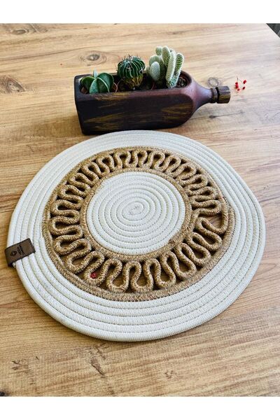 JÜTEX HOME Placă de paie din iută de serviciu american