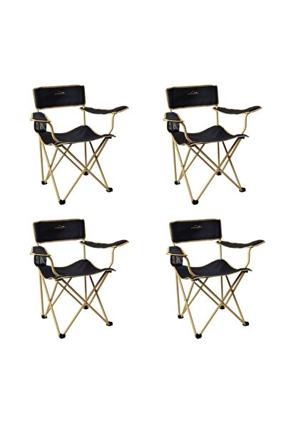 NURGAZ CAMPOUT 4'LÜ MOGAN SANDALYE SET