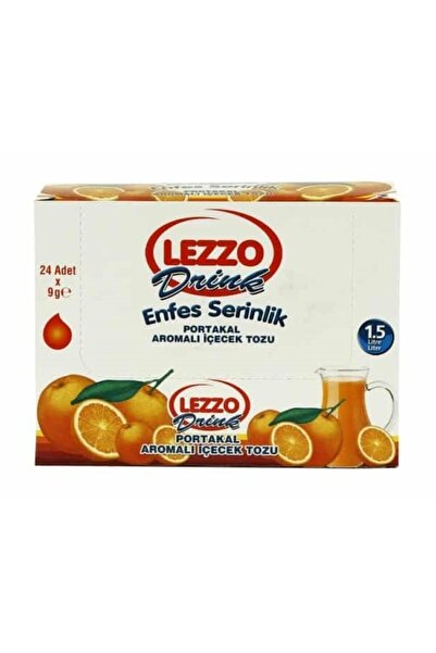Genel Markalar Lezzo Portakal Aromalı Toz Içecek 9 gr 24 Paket