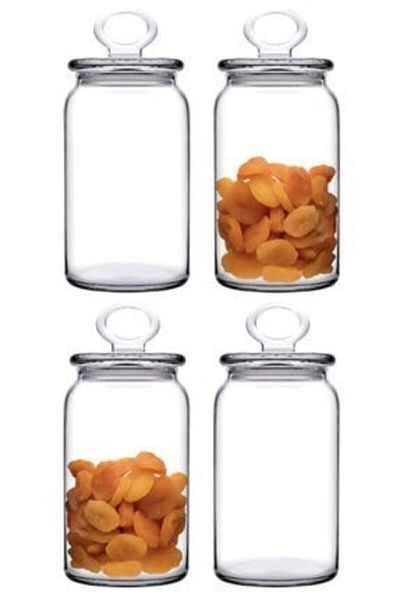 Paşabahçe 4-Piece Kitchen Slim Large Jar 96761-4