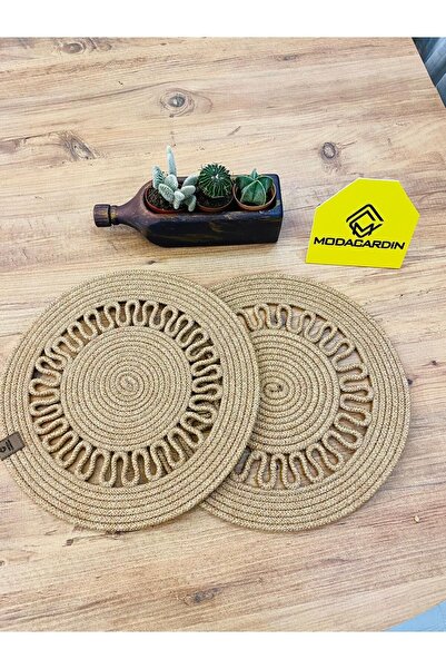 JÜTEX HOME 2-dijelni set od jute i slame Podmetač Supla