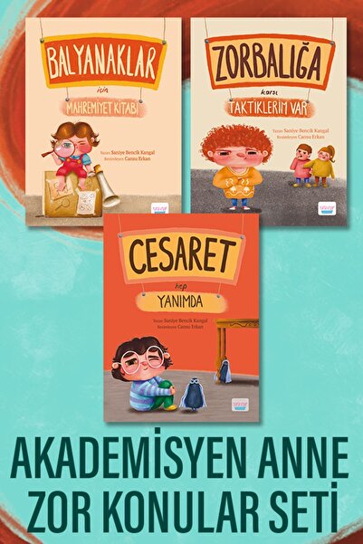 Turta Kitap Akademisyen Anne Zor Konular Seti (CESARET ZORBALIK BALYANAK)